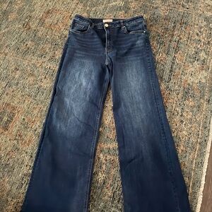 Kut from the Kloth High‑Rise Wide Leg Jeans size 10
